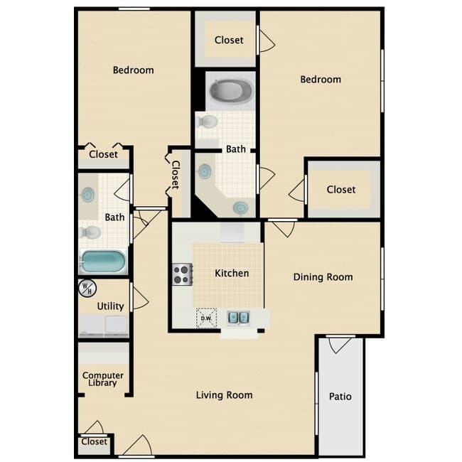 B-4 Essex 1422 floor plan