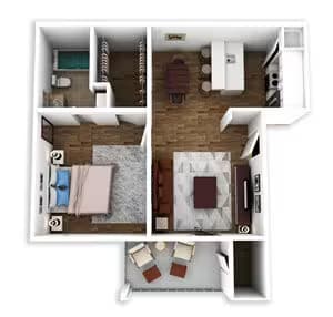 Unit 2407 floor plan