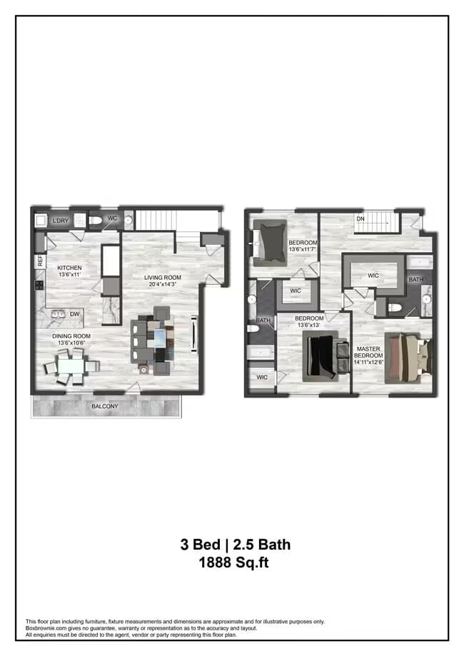 Unit 1411 floor plan