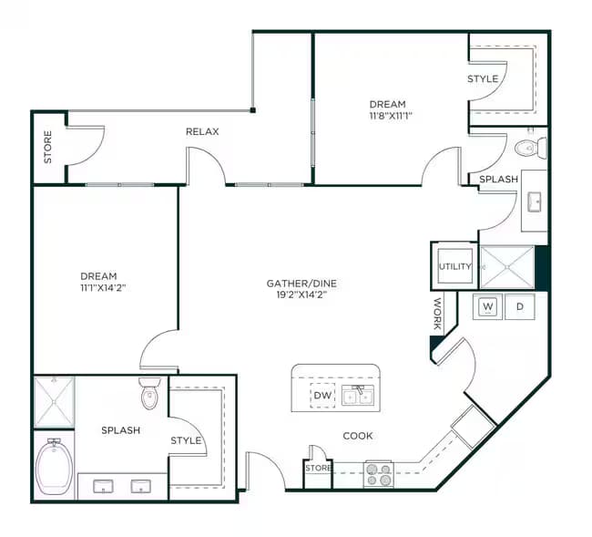 B3 1167 floor plan