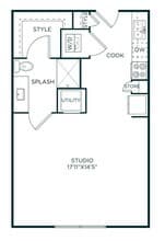 Studio B 4159 floor plan