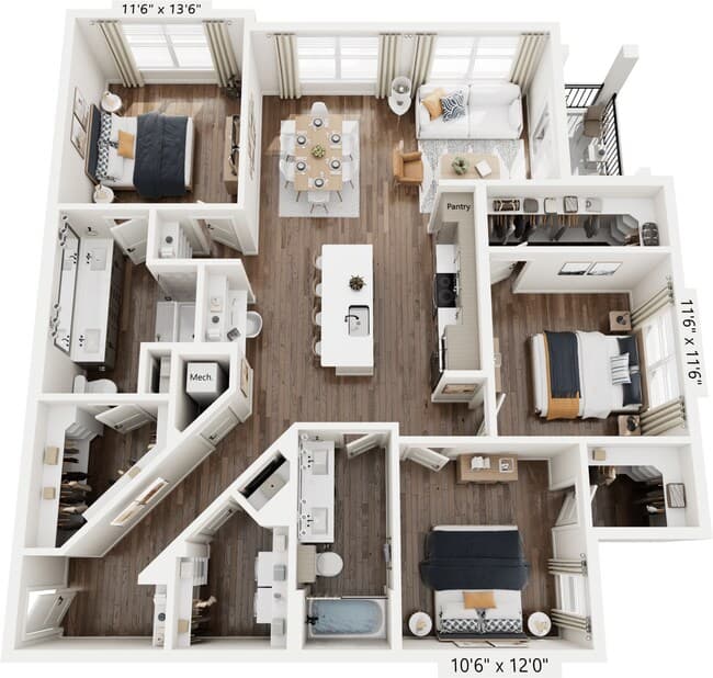 C1 2102 floor plan