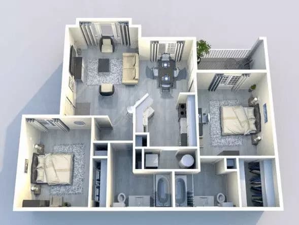 The 900 11202 floor plan
