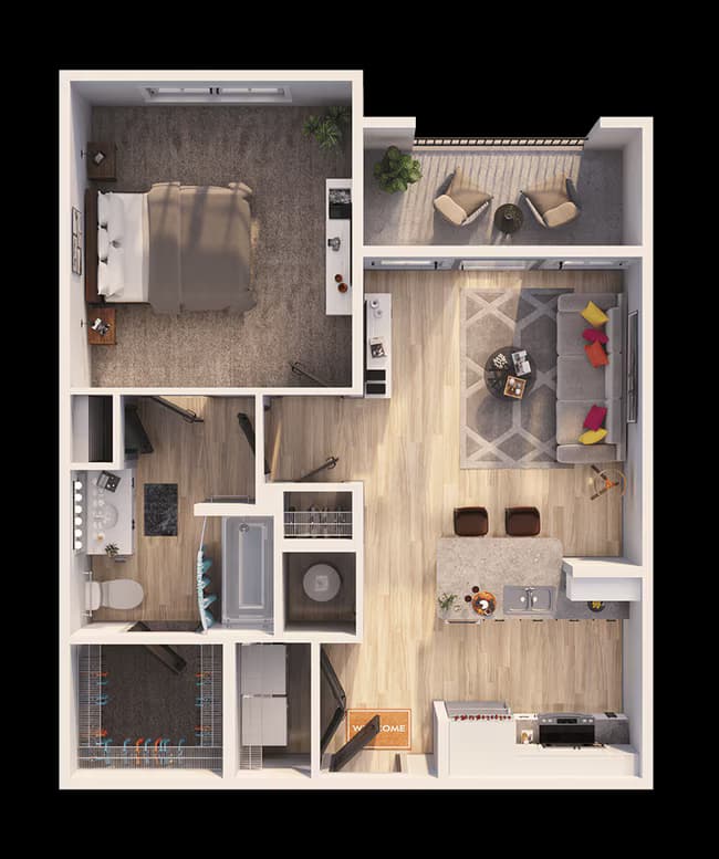 Unit 1304 floor plan