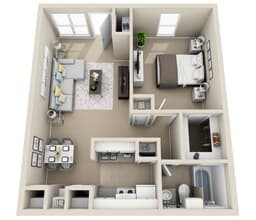 1x1 307 floor plan