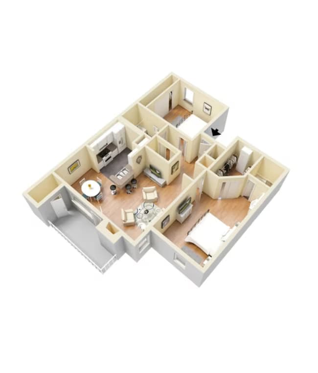 The Highland 208 floor plan