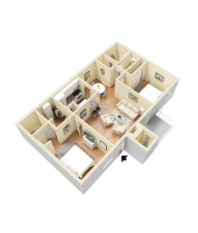 Unit 1716 floor plan