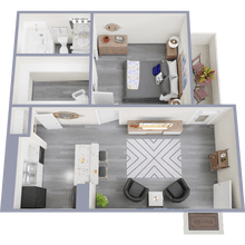1x1 917 floor plan