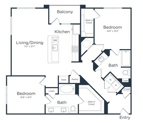 Unit 10-11102 floor plan