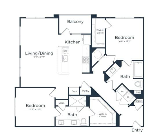 Unit 2-2302 floor plan