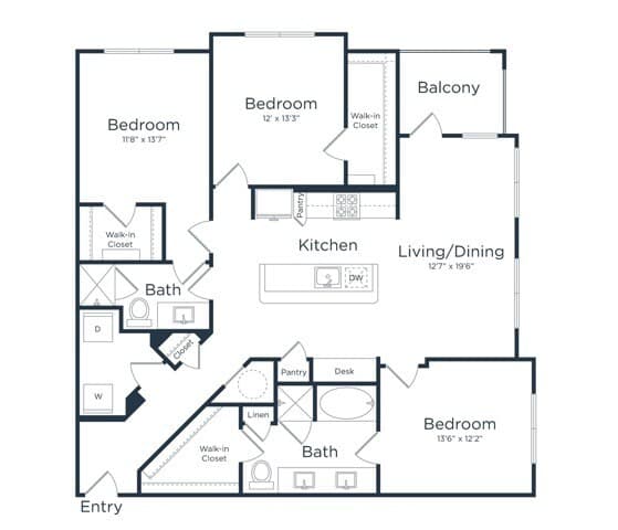 Unit 1-1202 floor plan