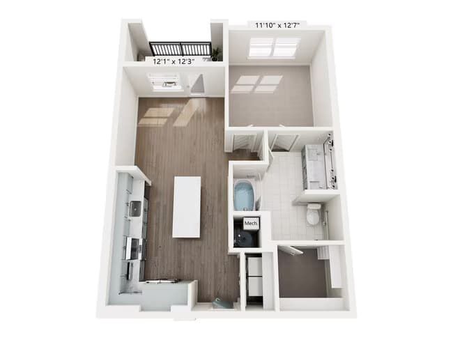 Unit 2128 floor plan