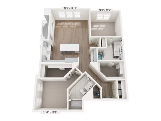 Unit 2302 floor plan