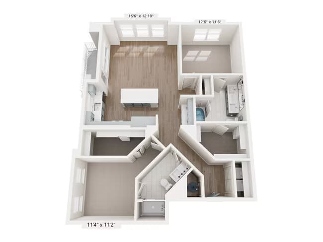 Unit 2332 floor plan
