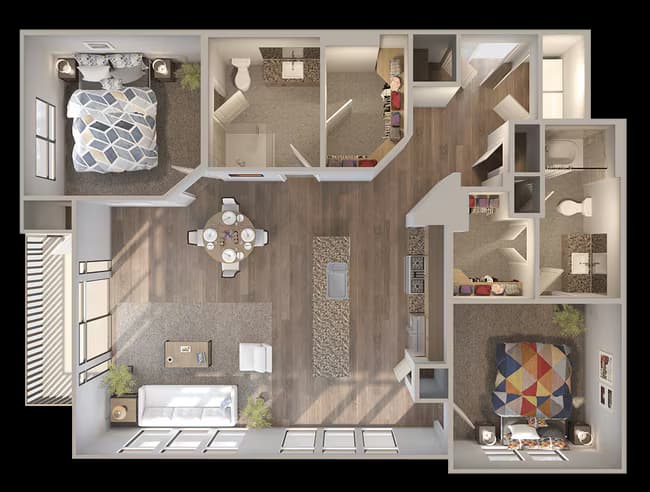Unit 1535 floor plan