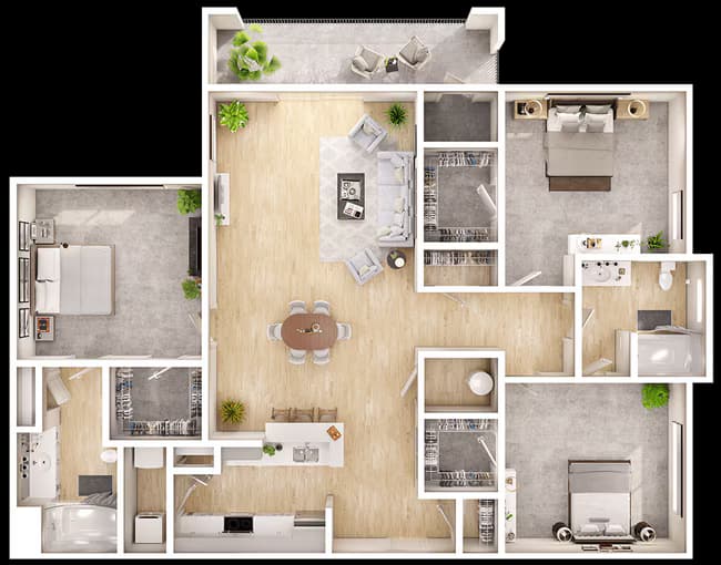 Unit 09-923 floor plan