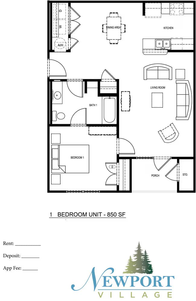 Unit 2208 floor plan