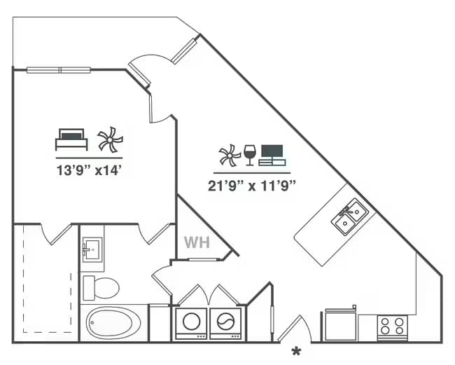 Unit 2114 floor plan