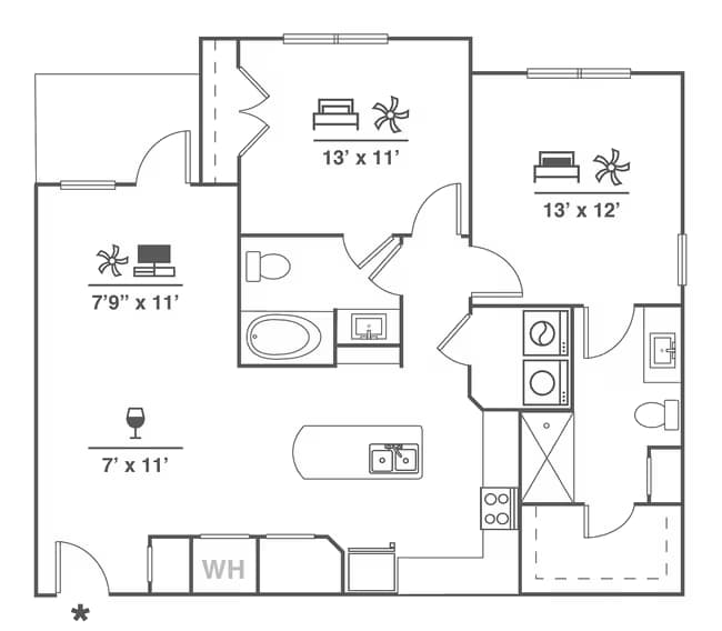 B7 1406 floor plan
