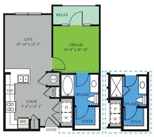 Unit 1-1235 floor plan