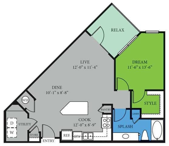 Unit 1-1216 floor plan
