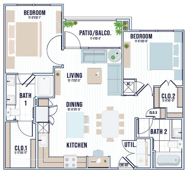 B1 3-3405 floor plan