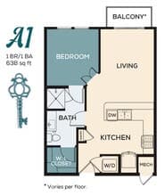 A1 524 floor plan