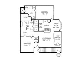 Hickory 00-13107 floor plan