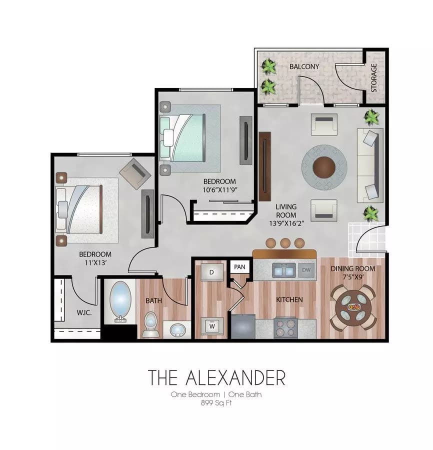 The Alexander 1737 floor plan