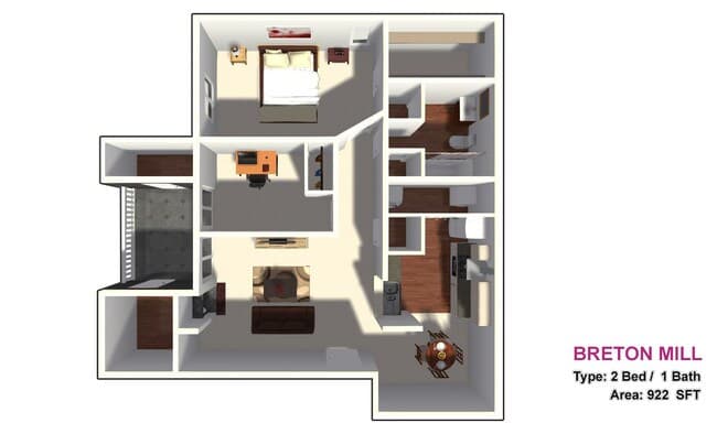 Unit 416 floor plan