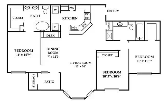 D1 01-823 floor plan