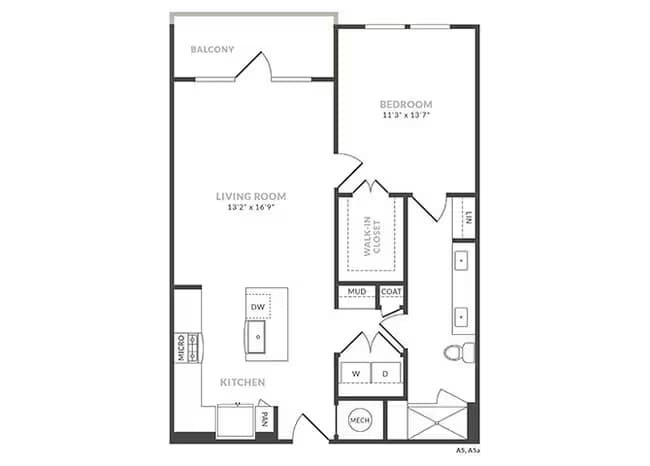 Unit 6103 floor plan