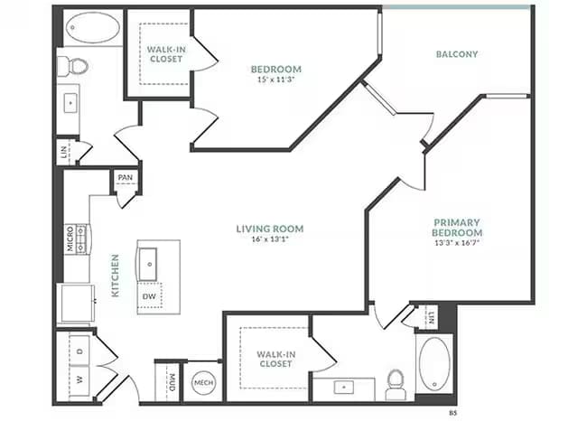 Unit 5093 floor plan