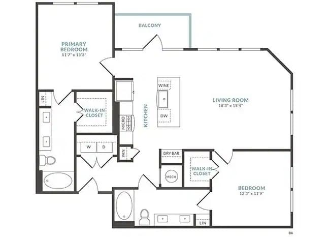 B6 1067 floor plan