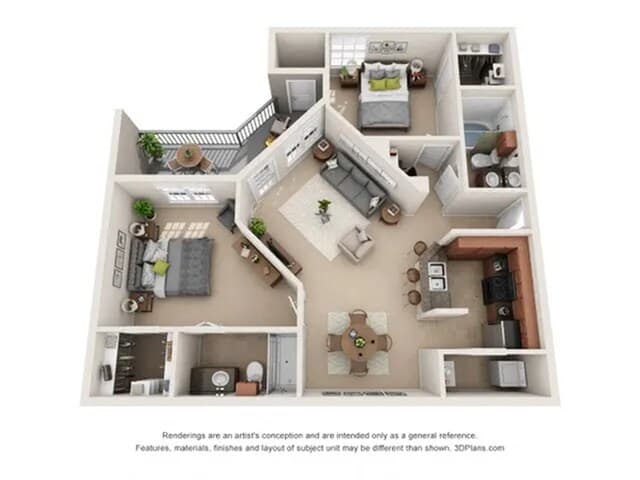 Piedmont 1233 floor plan