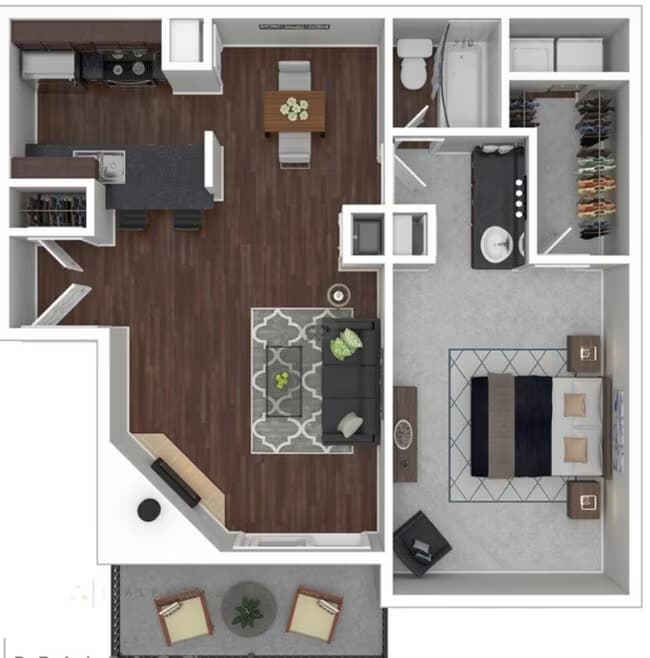 One Bedroom Large 0105 floor plan