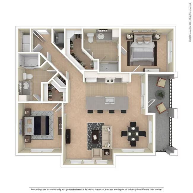 Unit 2102 floor plan