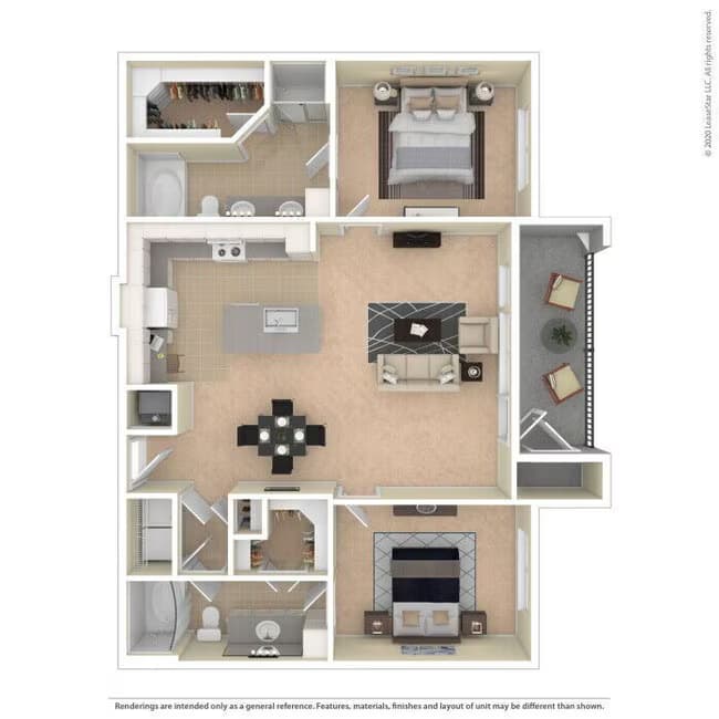Unit 1241 floor plan