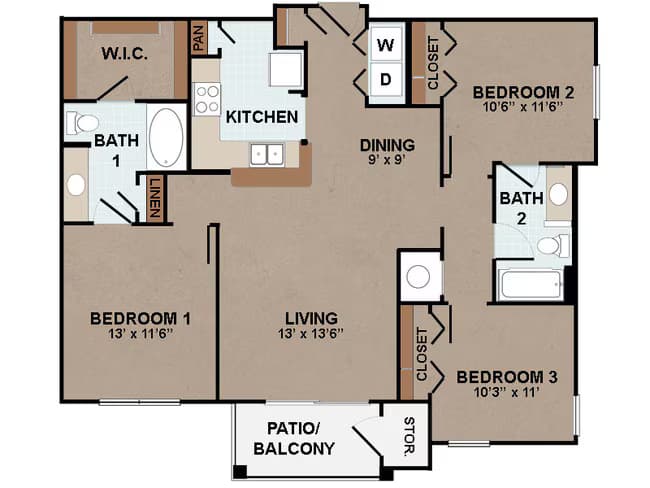 C1 911 floor plan