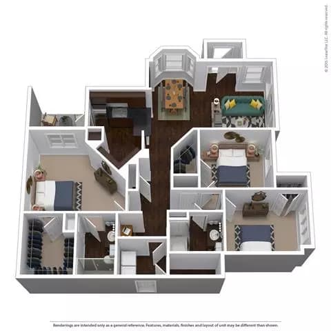 Unit 17105 17105 floor plan