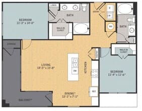 B2 0338 floor plan