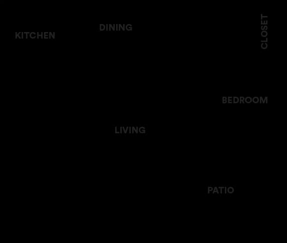 1 Bed • 1 Bath 1704 floor plan