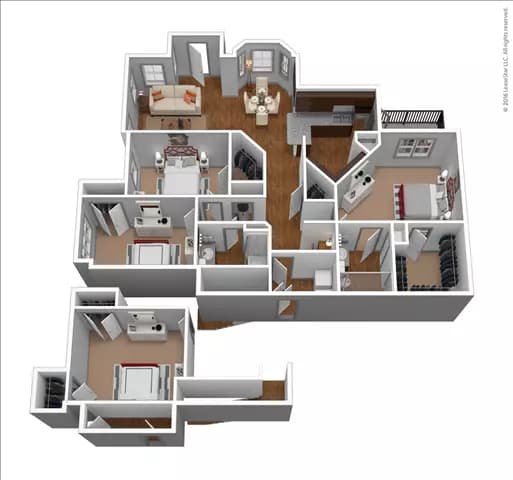 C1G - Attached Garage Included 26106 floor plan