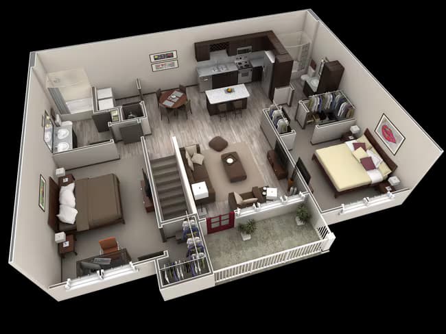Unit 1219 floor plan