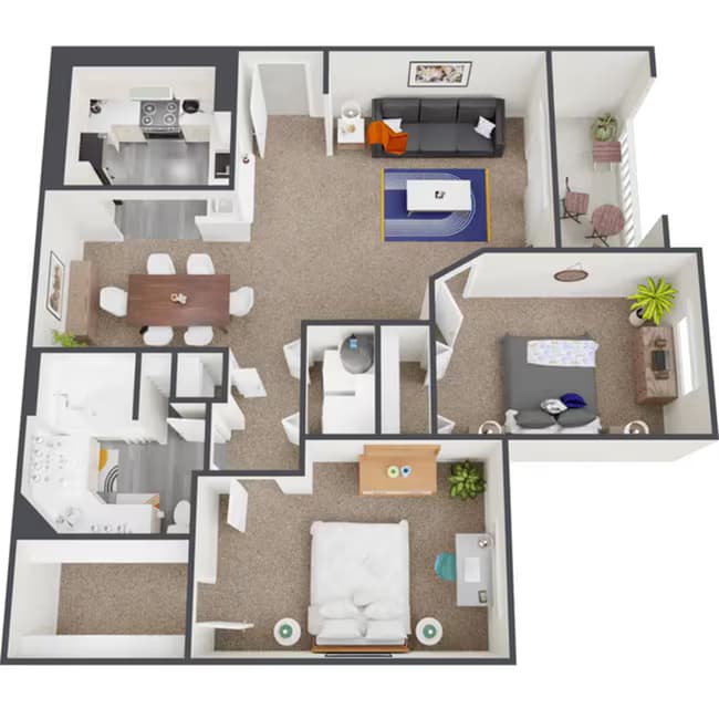 2+1 IR 0673 floor plan
