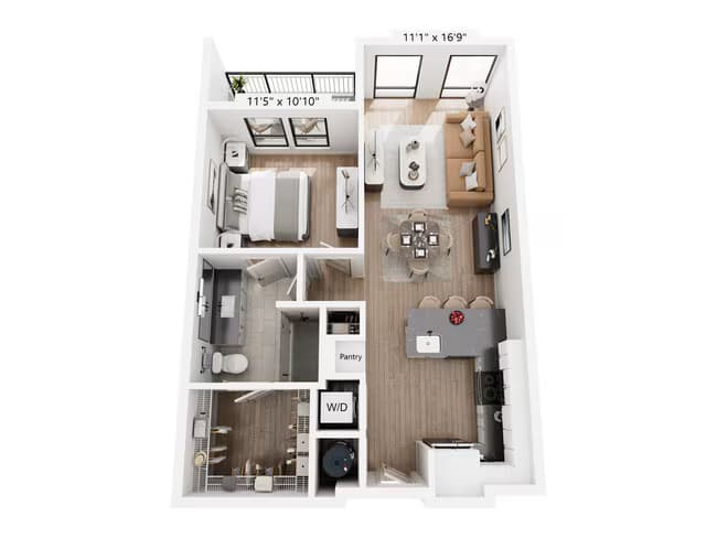 Unit 408 floor plan