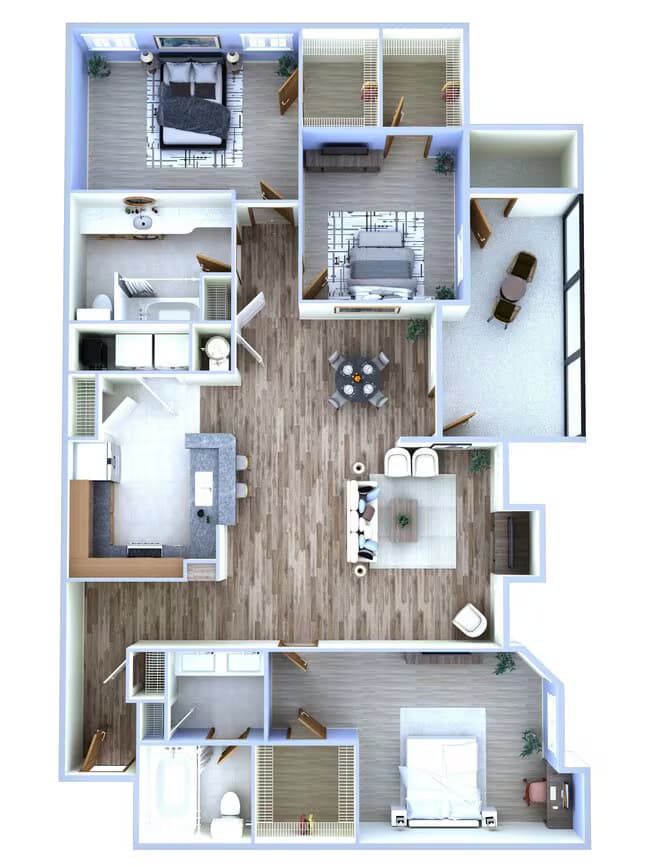 Unit 0714 floor plan