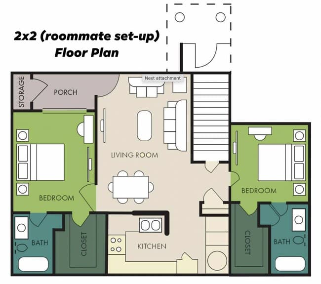 2/2 mkt floor plan