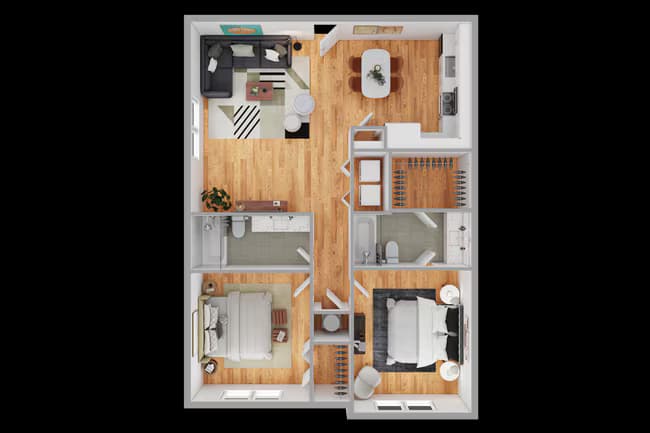 2x2 3210-O floor plan
