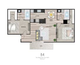 B4 1506-1 floor plan